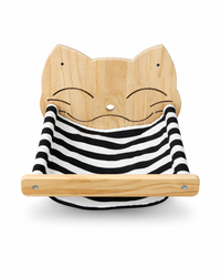 Katzen-Wandkletterset aus Kiefernholz – Hängematte & Sisal-Treppe