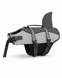 Hunde-Schwimmweste mit Rettungsgriff – leichte Schwimmhilfe im Shark-Design