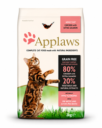Katzen-Trockenfutter Adult - Huhn mit Lachs & Gemüse – getreidefrei