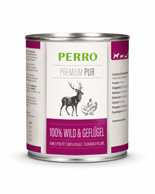 Reinfleisch-Nassfutter Premium Pur Wild & Geflügel