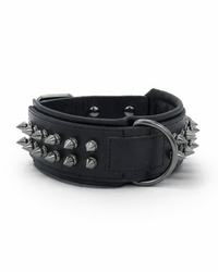 Dog Collar "Rockstar Spikes" - Leather Collar with Studs for a Strong Look