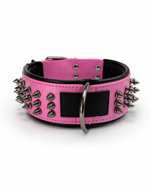 Dog Collar "Rockstar Spikes" - Leather Collar with Studs for a Strong Look