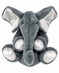 KONG Comfort Kiddos Elefant graues Plüschtier für Hunde mit herausnehmbarem Squeaker