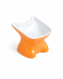 Elevated Ceramic Bowl with Slanted Opening – Stylish Food Bowl for Dogs and Cats