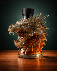Dragon Head Whiskey Bottle Made of Borosilicate Glass
