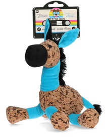 RetroDog Donkey - Weiches Hundespielzeug im Retro-Look mit Quietscher