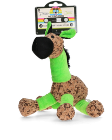 RetroDog Donkey - Weiches Hundespielzeug im Retro-Look mit Quietscher