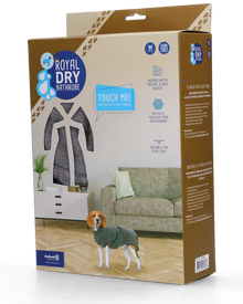 Royal Dry Bademantel - Saugfähiger Mikrofaser-Hundebademantel