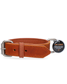 Spotted Pro Lederhalsband - Hochwertig & mit QR- & NFC-Hundemarke