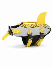 Hunde-Schwimmweste mit Rettungsgriff – leichte Schwimmhilfe im Shark-Design