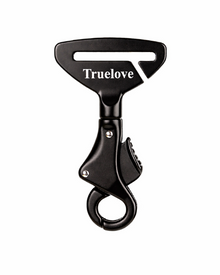 Safety Clasp for Dog Harness & Leash Made of Aluminum Alloy – Robust and Lightweight for Car Seat Belts