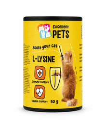 L-Lysine Pulver - Unterstützung des natürlichen Immunsystems für Katzen
