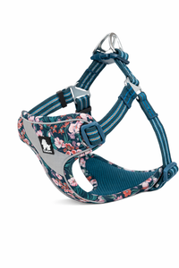 Flower Dog Harness - Adjustable Outdoor Harness with Reflective Details