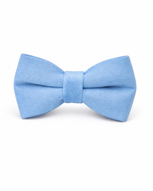 Blaues Samt-Hundehalsband & Leine
