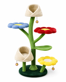 Flower Cat Tree "Flower Nest" – Cozy Nests & Play Platforms (162 cm)