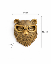 Antique animal wall decor with bronze finish