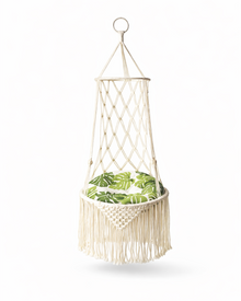 Macramé Hanging Cat Bed "Boho-Swing"