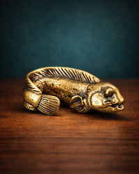 Copper fish figurine