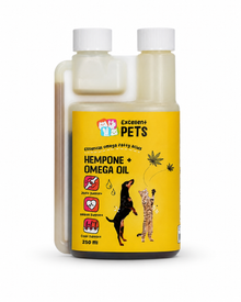 HempOne + Omega Oil - Hanfsamenöl mit Omega-Fettsäuren für Hunde und Katzen