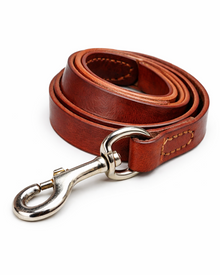 Rindsleder-Hundeleine Premium – elegante Führleine für mittelgroße und große Hunde