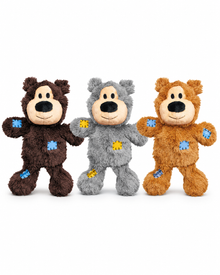 KONG Wild Knots Bear – Kuscheliges Hundespielzeug mit Seilskelett