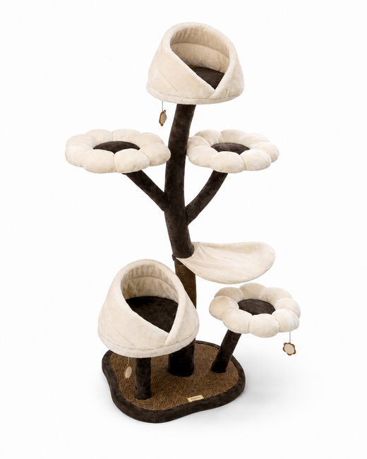 Flower Cat Tree "Flower Nest" – Cozy Nests & Play Platforms (162 cm)