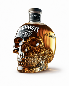Funny Glass Frenchie Whiskey Bottle