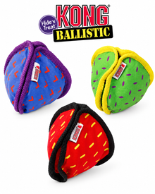 KONG Ballistic Hide ’N Treat – Intelligenz- & Apportierspielzeug mit Leckerchenversteck