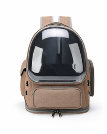 Space-Kapsel Katzenrucksack mit transparentem Sichtfenster