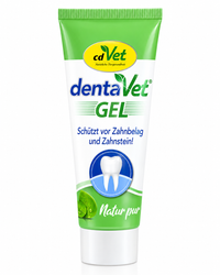 cdVet dentaVet Gel – Zahnpflege-Gel gegen Zahnbelag für Hunde & Katzen