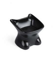 Elevated Ceramic Bowl with Slanted Opening – Stylish Food Bowl for Dogs and Cats