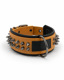 Dog Collar "Rockstar Spikes" - Leather Collar with Studs for a Strong Look