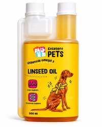 Linseed Oil - Kaltgepresstes Leinsamenöl für Hunde 500 ml