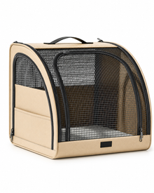 Foldable Car Pet Carrier for Dogs & Cats – Removable, Washable Travel Crate