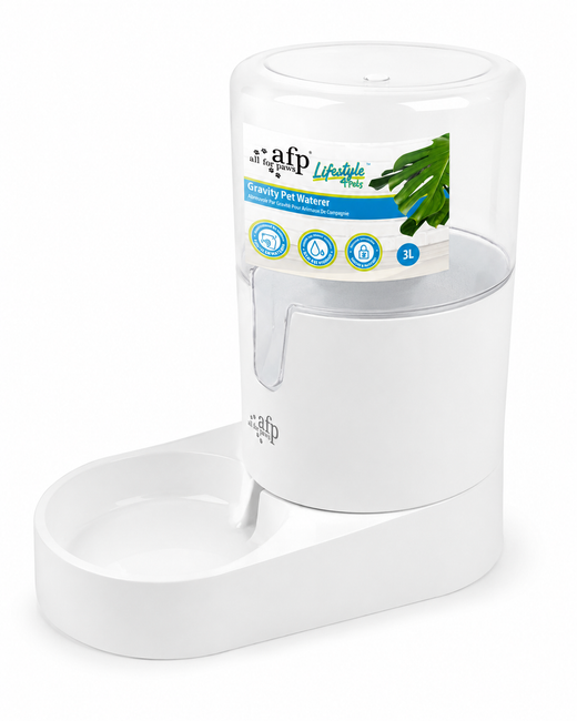 AFP Lifestyle 4 Pets Gravity Pet Waterer – 3L Water Dispenser for Dogs & Cats 💧🐾