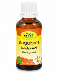 Singulares Bio-Arganöl 50 ml – kaltgepresstes Bio-Öl für Hunde & Katzen