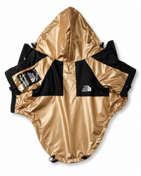 Wind- & Rainproof Dog Shell Jacket in Gold in a Sporty Style