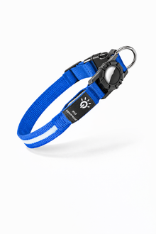 IPX7 Leuchthalsband für Hunde – wasserdicht & Tracker-/AirTag-Halter, USB-C, 3 Lichtmodi