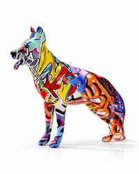 German Shepherd made of resin