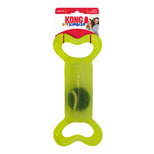 KONG Jumbler Tug – Zerr- & Apportierspielzeug mit Ball und Quietscher