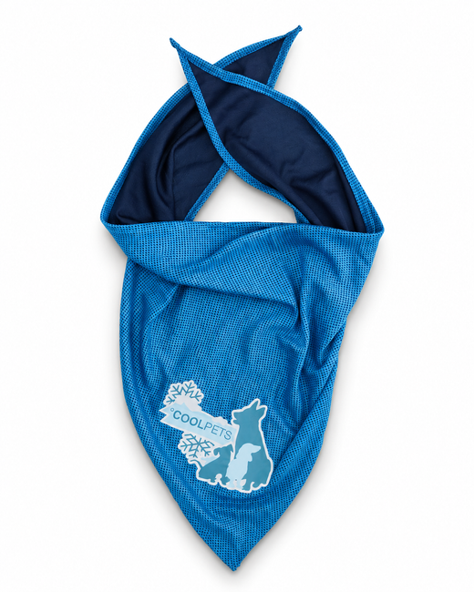 Cooling Bandana – kühlendes Hundehalstuch für heiße Tage