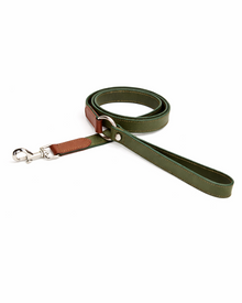 Edles Leder-Hundehalsband & Leine Set mit Kotbeutelspender