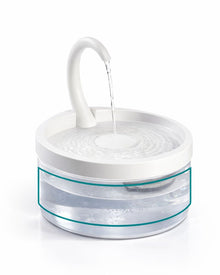 Elegant LED Drinking Fountain for Cats & Small Dogs – FlauschBar Swan Edition