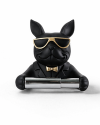 Cool Resin Bulldog Toilet Paper Holder