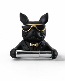 Cool Resin Bulldog Toilet Paper Holder