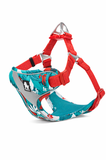 Flower Dog Harness - Adjustable Outdoor Harness with Reflective Details