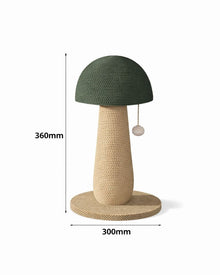 Dekorative Pilz-Kratzsäule aus Jute
