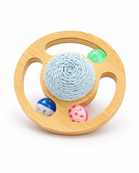 Planeten-Kratzball aus Holz & Sisal für Katzen