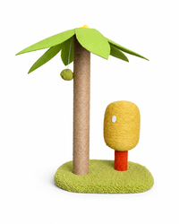 Sisal Coconut Tree Cat Scratching Post – Tropical Cat Scratcher Toy