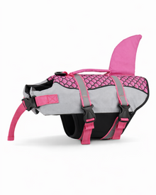Hunde-Schwimmweste mit Rettungsgriff – leichte Schwimmhilfe im Shark-Design